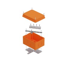 Коробка огнестойкая для о/п 40-0351-FR6.0-8 E15-E120 для о/п RAL2004 150х110х90 (6 шт/кор)  40-0351-FR6.0-8  Промрукав