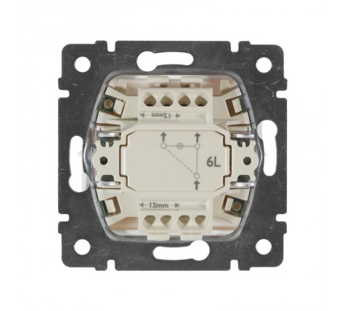 Valena Белый Переключатель 1-клавишный с подсветкой  774426  Legrand