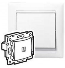 Valena Белый Переключатель 1-клавишный с индикацией  774425  Legrand