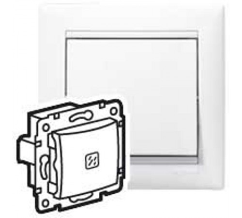 Valena Белый Переключатель 1-клавишный с подсветкой  774426  Legrand