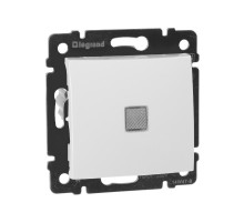 Valena Белый Переключатель 1-клавишный с подсветкой  774426  Legrand