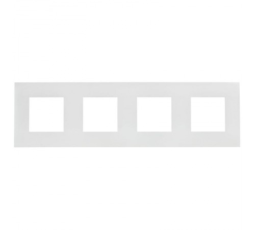 SKANDY Рамка 4-местная SK-F04W арктический белый  SK-M42-K01  IEK