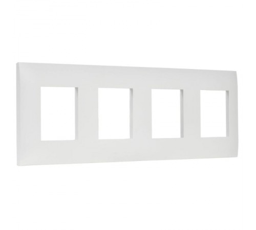SKANDY Рамка 4-местная SK-F04W арктический белый  SK-M42-K01  IEK