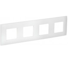 SKANDY Рамка 4-местная SK-F04W арктический белый  SK-M42-K01  IEK