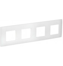 SKANDY Рамка 4-местная SK-F04W арктический белый  SK-M42-K01  IEK