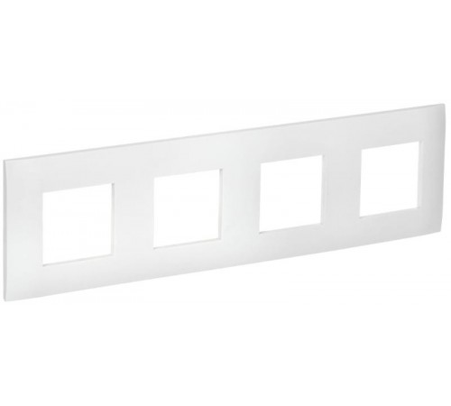 SKANDY Рамка 4-местная SK-F04W арктический белый  SK-M42-K01  IEK