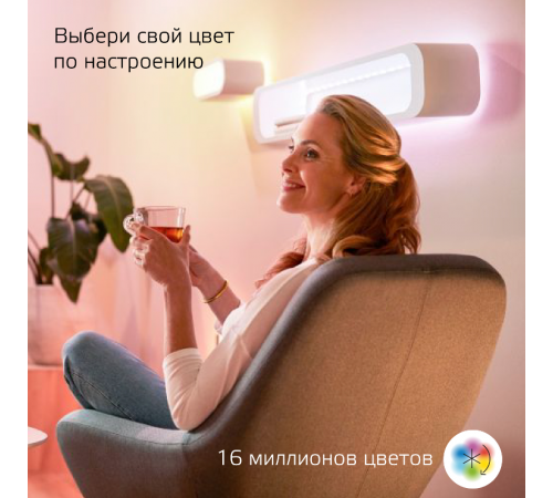 Лента светодиодная "умная" Smart Home RGBW тип CCT+DIM 5 м 1/20  5020122  Gauss