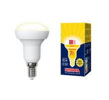 Лампа светодиодная LED-R50-7W/WW/E14/FR/NR LED. "Рефлектор", матовая. Серия Norma. 3000K  UL-00003845  Volpe