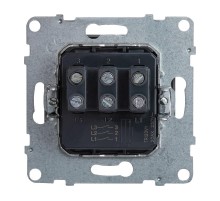 SUNO Выключатель трехклавишный 20АХ 250В. Винтовые зажимы. Цвет "Алюминий"  721303  Legrand