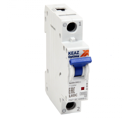 Выключатель автоматический однополюсный OptiDin BM63-1Z50-DC-УХЛ3 (Новый)  261213  КЭАЗ