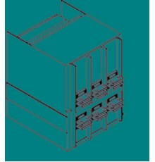 Комплект силовых выводов фиксированной части HR/VR E1.2 W FP 3шт  1SDA073949R1  ABB