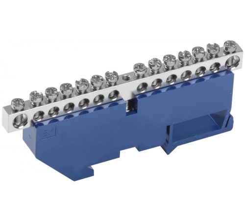 Шина N "ноль" на DIN-изоляторе Ni ШНИ-6х9-14-Д-С  YNN10-14-D-K07-N  IEK