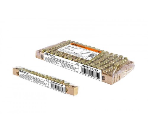 Шина "N" нулевая 6х9мм 14/2 (14групп/крепеж по краям) инд. стикер  SQ0801-0103  TDM