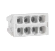 Клемма строительно-монтажная OptiKit СМК 2273-248 (с пастой) 8 отверстий 0,5-2,5 мм2  351065  КЭАЗ