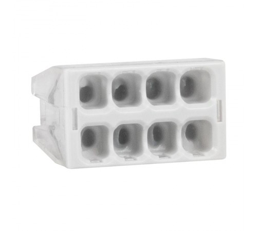 Клемма строительно-монтажная OptiKit СМК 2273-248 (с пастой) 8 отверстий 0,5-2,5 мм2  351065  КЭАЗ