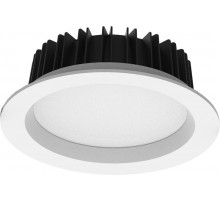 Светильник встраиваемый светодиодный даунлайт 30W, 2400Lm, 4000K, 90 градусов, белый, AL265 с др-ром в/компл  41618  FERON