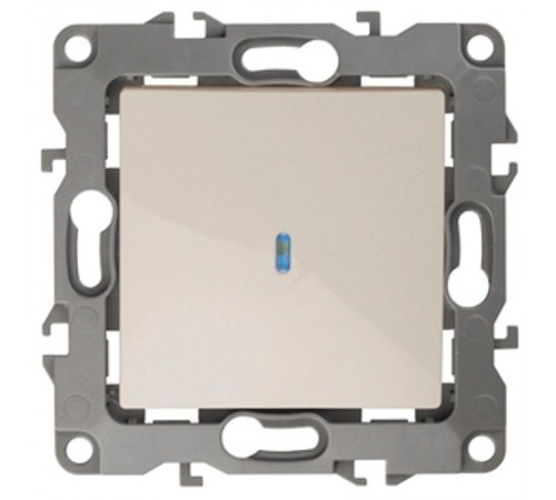 Выключатель с подсветкой 12-1102-02 10АХ-250В,  слоновая кость  Б0014634  ЭРА