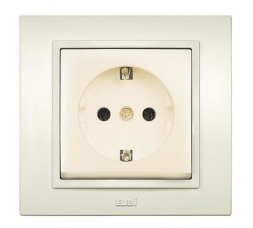 Розетка б/з крем. Zena EL-BI  500-010300-215  EL-BI
