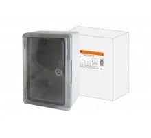 Бокс пластиковый ЩМП-0-1, прозрачная крышка, ABS, IP65, -45 до +75 С, навесной, (300x200x130)  SQ0933-0201  TDM