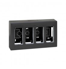 Simon CIMA 500 Бокс на 4 модуля 500CIMA, наружный монтаж, 167х59х286мм, графит  51000004-038  Simon