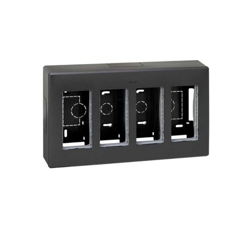 Simon CIMA 500 Бокс на 4 модуля 500CIMA, наружный монтаж, 167х59х286мм, графит  51000004-038  Simon