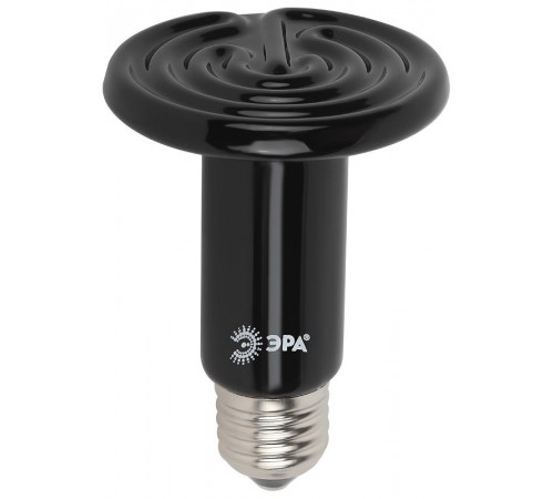 Инфракрасная лампа 100Вт Е27 FITO-100W-НQ керамическая серии CeramiHeat модель RX для брудера, рептилий  Б0052715  ЭРА