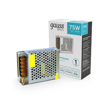 Блок питания Basic 12V 75W IP20 1/120  BT504  Gauss