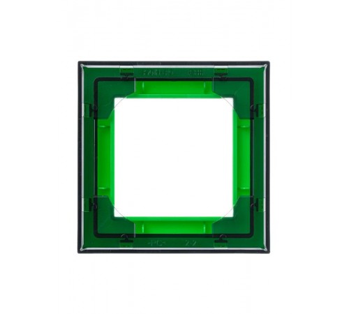 ABB Levit Зелёный / дымчатый чёрный Рамка 1-ая  3901H-A05010 67W  2CHH015010A6067  ABB