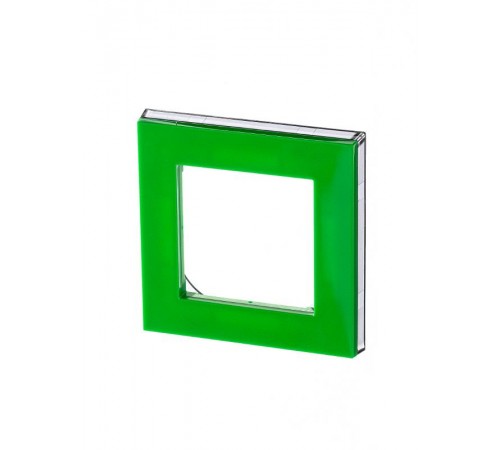 ABB Levit Зелёный / дымчатый чёрный Рамка 1-ая  3901H-A05010 67W  2CHH015010A6067  ABB