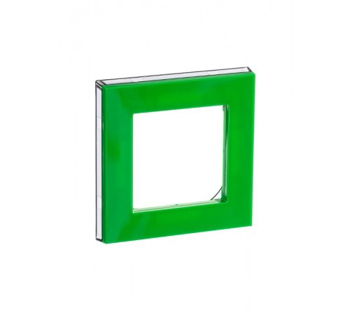 ABB Levit Зелёный / дымчатый чёрный Рамка 1-ая  3901H-A05010 67W  2CHH015010A6067  ABB