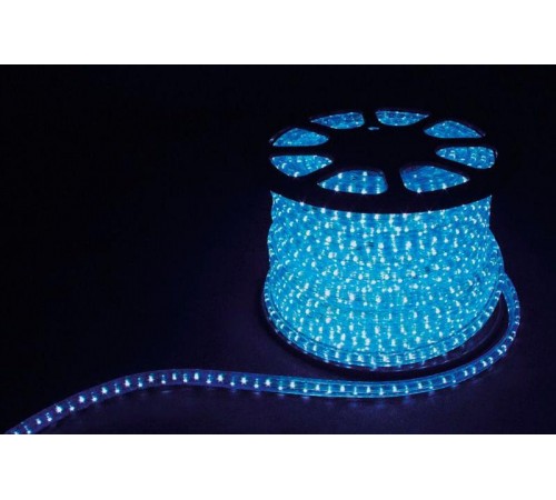 Дюралайт светодиодный 3W 50м квадр. 11х17мм 230V 72LED/м 2,88Вт/м, (2м/отрез), 2 аксесс., синий/ LED-F3W  26071  FERON