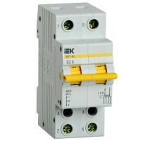 Выключатель-разъединитель (рубильник) трехпозиционный ВРТ-63 2п 63А  MPR10-2-063  IEK