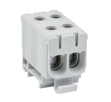 Клемма силовая вводная двойная КСВ 16-50 серая EKF PROxima  plc-kvs2-16-50-grey  EKF