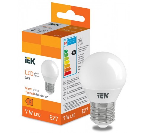 Лампа светодиодная Globe G45 600lm 3000K E27  LL-I-G45-7-230-30-E27  IEK
