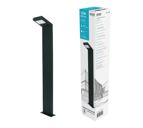 Светильник садово-парковый LED Electra столб, 10W, 600Lm, 4000K, 134x137x780mm, 170-240V / 50Hz, IP54  GD111  Gauss