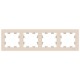AtlasDesign Бежевый Рамка 4-ая, универсальная  ATN000204  SE