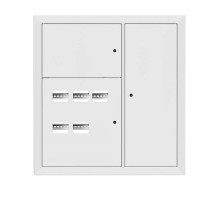 Щит этажный 5 кв. RAL9003 3 окна в ряд по гориз. (1000х950х150)  mb28-v-5-r9003-1  EKF