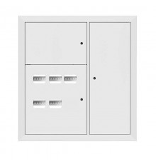 Щит этажный 5 кв. RAL9003 3 окна в ряд по гориз. (1000х950х150)  mb28-v-5-r9003-1  EKF