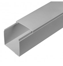 Кабель-канал серый RAL 7035 60х60 (24м/уп) 2-й замок в п/э   PR03.0078  ПРОМРУКАВ