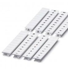 Маркировка для клемм, ширина 5 мм, L1,L2,L3,N,PE, вертикальная ориентация, 1шт.=полоса из 10 маркеров  NUPUTUK-5-L1-PEV  DKC