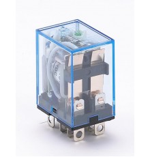 Промежуточное реле 2 конт. с инд. LED 10А 12В DC ПР-  23204DEK  DEKraft