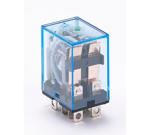 Промежуточное реле 2 конт. с инд. LED 10А 12В DC ПР-  23204DEK  DEKraft