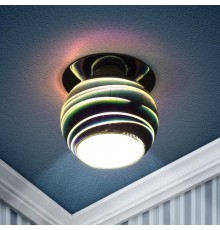 Светильник точечный декоративный DK88-1 декор "3D горизонт" G9,220V, 35W, серебро/мультиколор  Б0032362  ЭРА