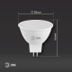 Лампа светодиодная STD LED MR16-8W-12V-860-GU5.3 GU5.3 8Вт софит холодный дневной свет  Б0049095  ЭРА
