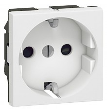 Розетка Mosaic 2M 2P+Т нем.ст. со шторкой  077213  Legrand