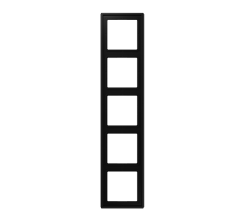Рамка 5 постов; дюропласт; черный матовый  LS985SWM  Jung