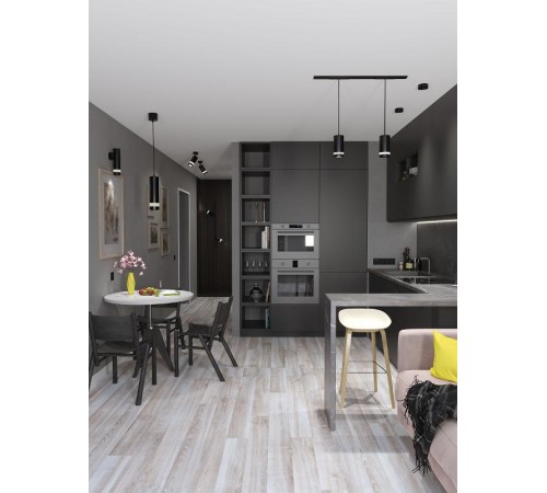 Светильник накладной под лампу GX53 черный IEK  LUPB0-GX53-1-K02  IEK