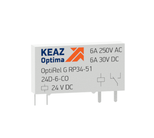 Реле промежуточное OptiRel G RP34-51-24D-6-NO-G 281147  КЭАЗ