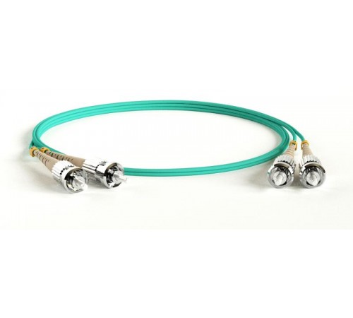 FC-D2-503-ST/PR-ST/PR-H-1.5M-LSZH-AQ Патч-корд волоконно-оптический (шнур) MM 50/125(OM3), ST-ST, 2.0 мм, duplex, LSZH, 1.5 м  482800  Hyperline