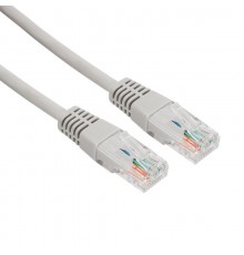 Патч-корд UTP категория 5e LSZH, длина 5 метров, неэкранированный, серый  18-8007  REXANT